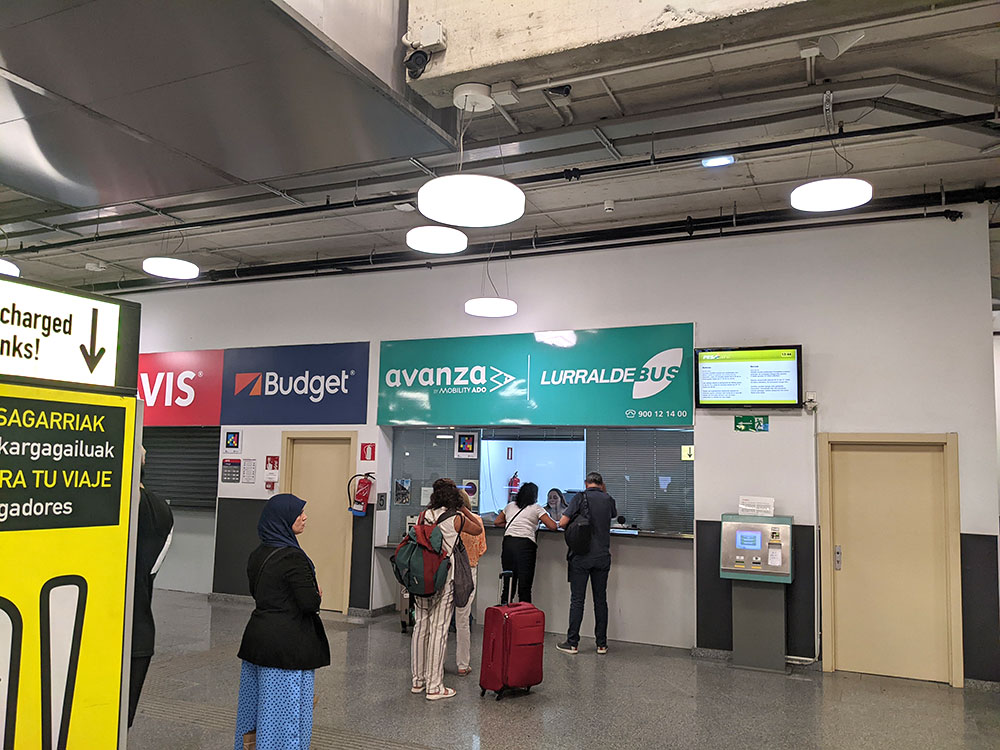 pesa bus ticket office in san sebastian