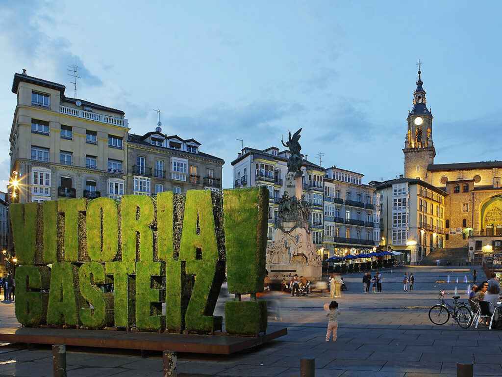 The main square in Vitoria Gasteiz