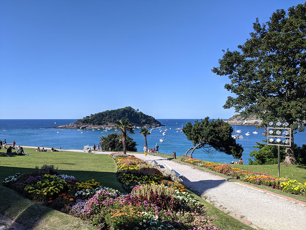 The gardens of miramar palace in San Sebastian