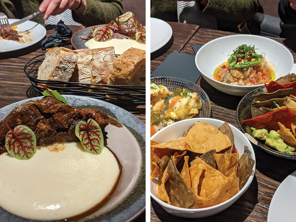 Nachos and steak at Gatxupa restaurant in san sebastian