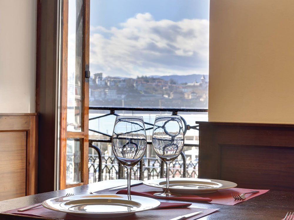 Vista desde el restaurante Txoko en San Sebastián