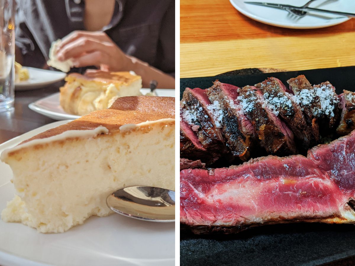 San Sebastian Cheesecake and Txuleta