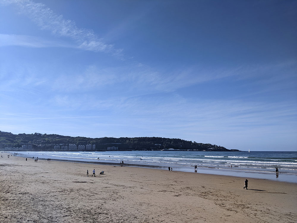 Playa de Ondarraitz en Hendaya