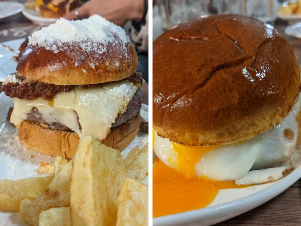 burgers at La Burgessía in Gros San Sebastian