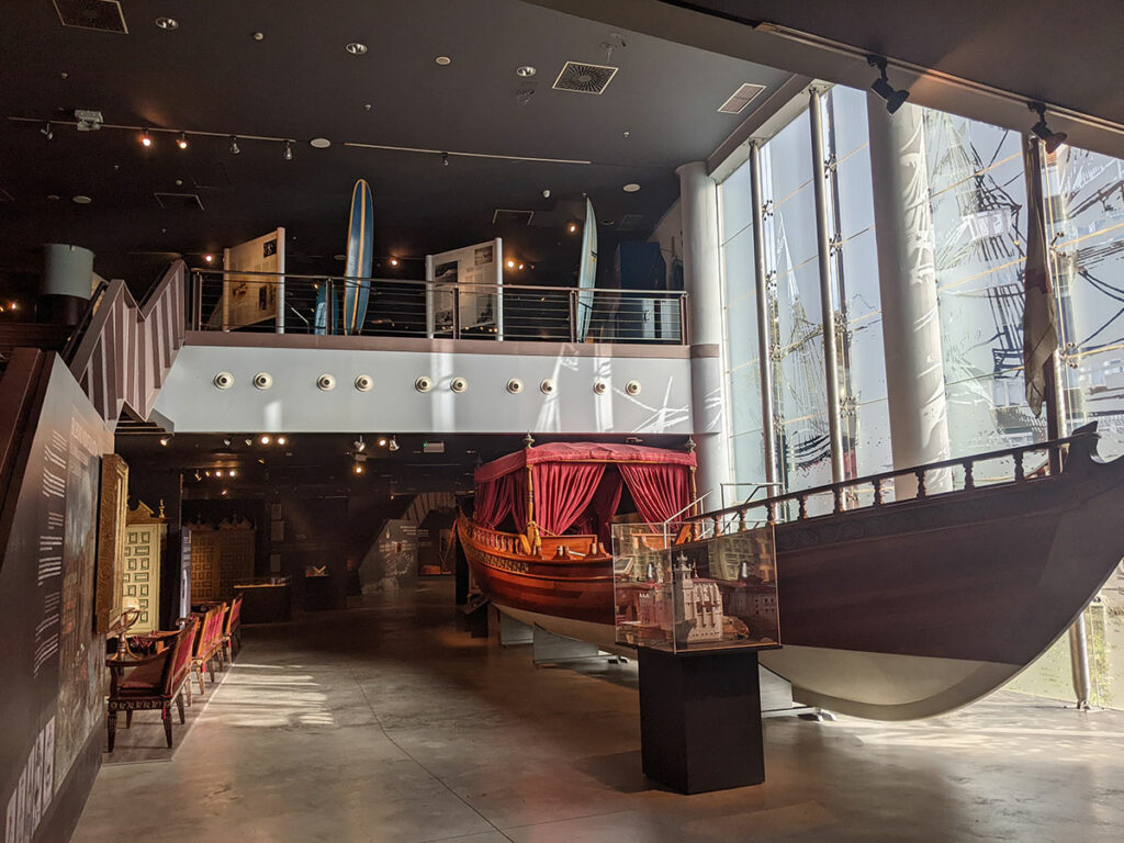 Inside the Itsasmuseum in Bilbao