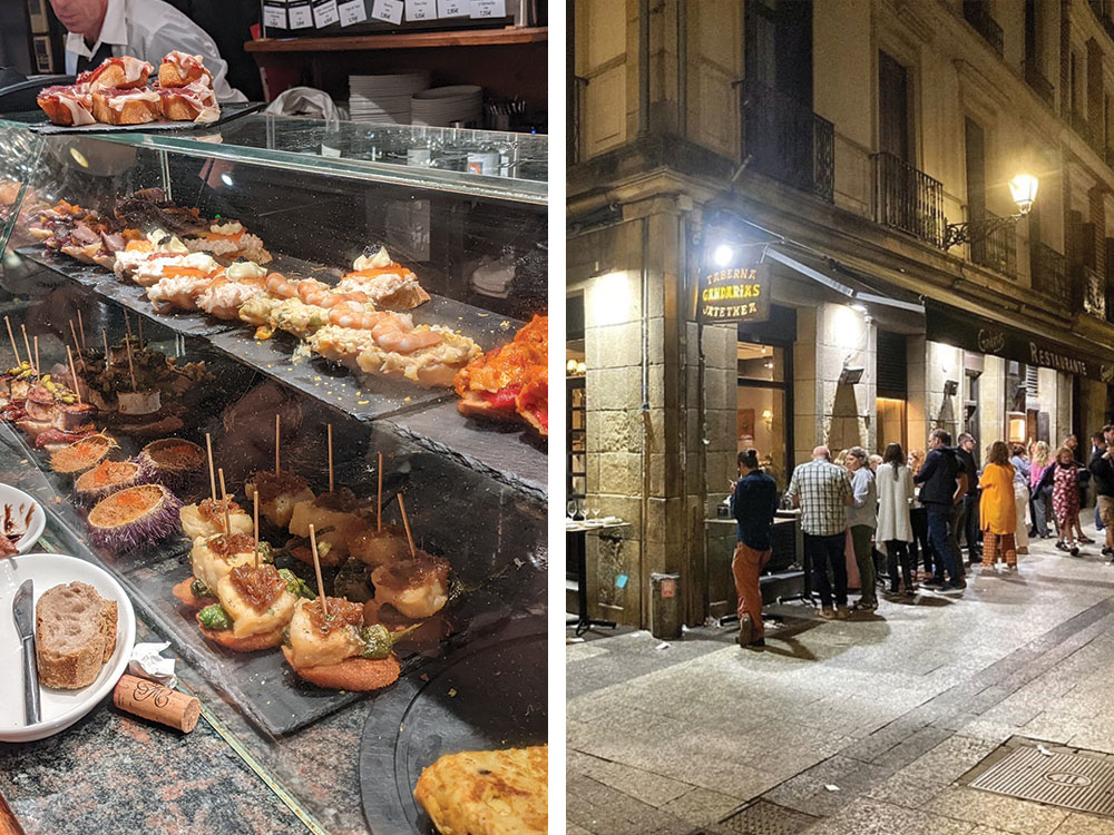 Gandarias Pintxos en la Parte Vieja donostiarra